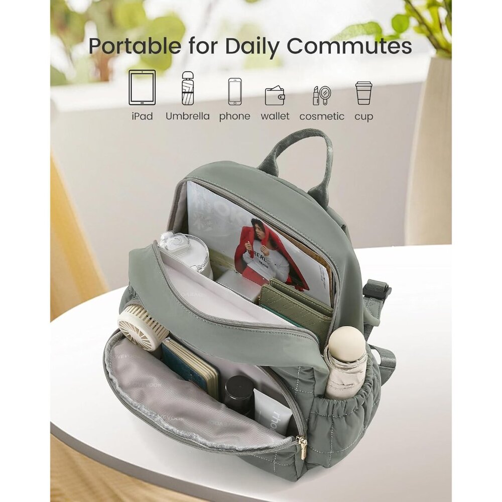 Versatile Mini Puffer Backpack With Ergonomic Str… - image 3